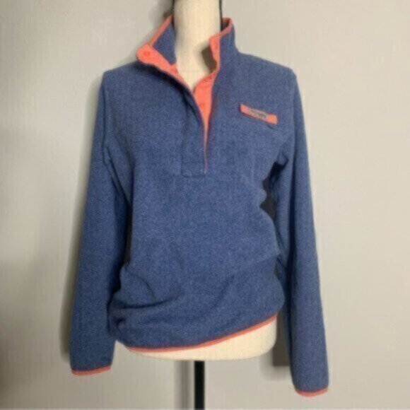 Columbia Women’s Blue Pink Performance Fleece Pullover Jacket - Picture 11 of 12